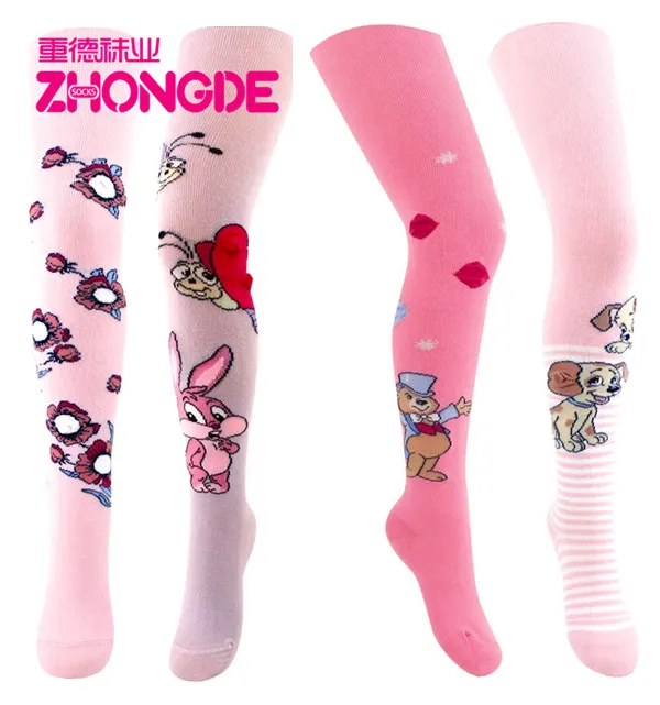 Collants de compression en coton tricoté jacquard pour enfants, nouveau style,