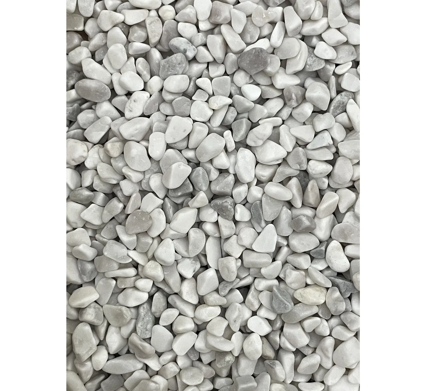 Kaba Unpolished mermer taş çamaşır Cobble dekorasyon beyaz çakıl taşları çakıl kayalar beyaz çanta ton