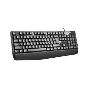 Gran Universal USB con cable 104 teclas Compatible con teclado de oficina negro único ruso español Idioma teclado de computadora K-2015T - Product Image 1