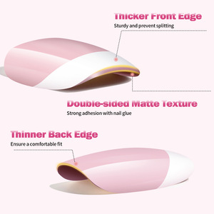 French Soft Gel X Square Almond Nail <strong>Tips</strong> 3 <strong>in</strong> <strong>1</strong> Gel X Coat pink 45 Colors <strong>in</strong> Box False Soft Gel Nail <strong>Tips</strong> - Product Image 4