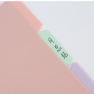 Etikett farbig A4 A5 B5 4 Binder Sheets Kunststoff Index Tab Teiler für Notebook - Product Image 6