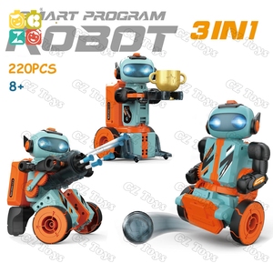 CZ buhar 3in1 elektronik yürüyüş akıllı Robot programlama kontrolü oyna futbol çekim kapmak RC Robot eğitim oyuncaklar birleştirin - Product Image 4