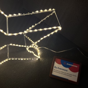 Luzes de Natal <span class=keywords><strong>LED</strong></span> 24V à Prova d'Água com Estrutura de Metal Acrílico para Decoração de Parede Interna/Externa com Motivo de Lua Crescente e Estrela - Product Image 2