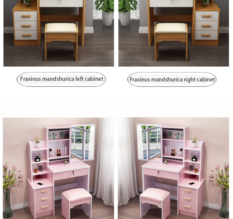 modern makeup table stool set