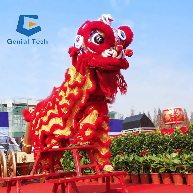 JN-Z2310 दक्षिण शेर चीन फोशान कार्टून पोशाक प्रदर्शन ड्रैगन और शेर नृत्य