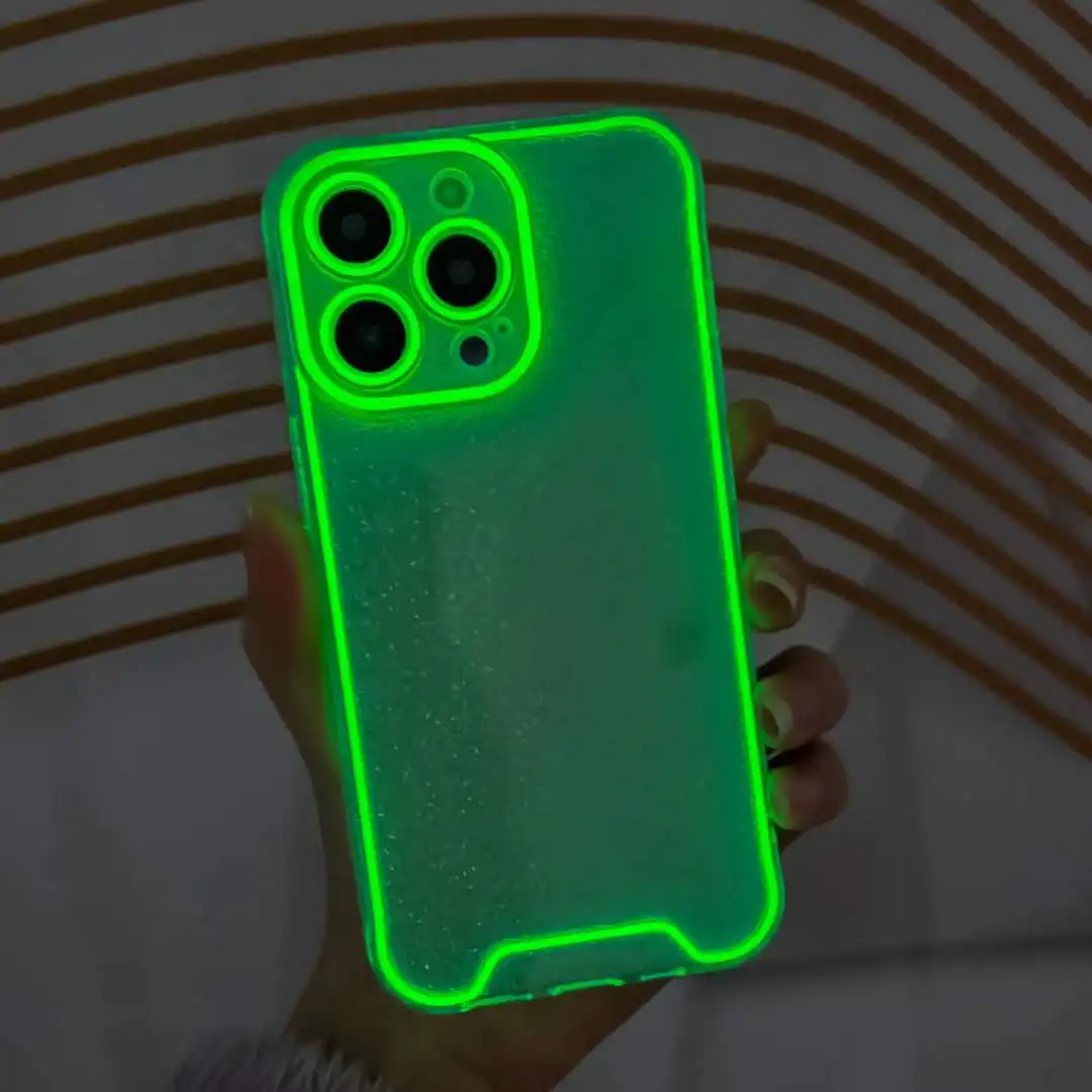 Grosir casing ponsel untuk iPhone 15 14 13 12 11 Xs Xr Case TPU perlindungan noctilucent penutup telepon