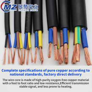 CCC认证1.5毫米2.5毫米4毫米6毫米10毫米2x 0.75mm 4x2.5MM 3x 0.75mm2聚氯乙烯绝缘电线2 3 4芯铜聚氯乙烯电缆 - Product Image 5
