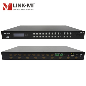 LINK-MI 4K 9x9 Seamless <span class=keywords><strong>HDMI</strong></span> <span class=keywords><strong>Switch</strong></span> Matrix 3x3 controlador de vídeo wall 9x1 multi-viewer com Áudio Extra, EDID, Borda ajuste