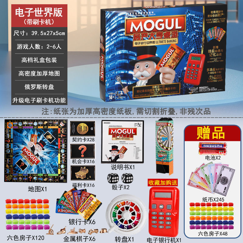 112 premium thickened map electronic world edition gift pack