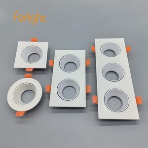 Tanıtım ledi gu10 spot kare yuvarlak değiştirilebilir çerçeve gömme gu10 home g5.3 downlight aksesuarları fikstür ev için - Product Image 1