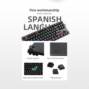 Teclado mecánico español aduana Idioma global 61 64 68 87 98 104 108 Teclado mecánico clave es adecuado para OEM ODM - Product Image 5