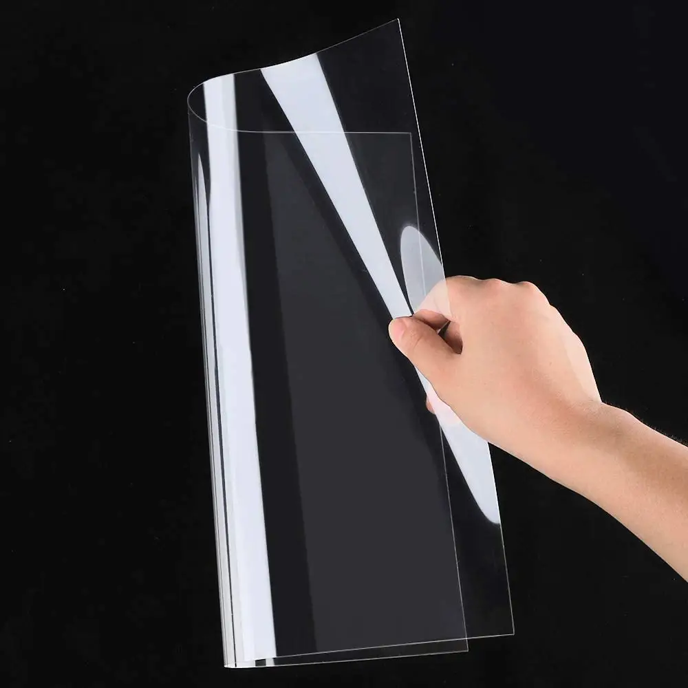 Lembar Asetat Gulung Plastik Kejernihan Tinggi DIY Kerajinan Seni Stensil Film PVC Transparansi Pembuat Kricut Kerah Kue Die Cut