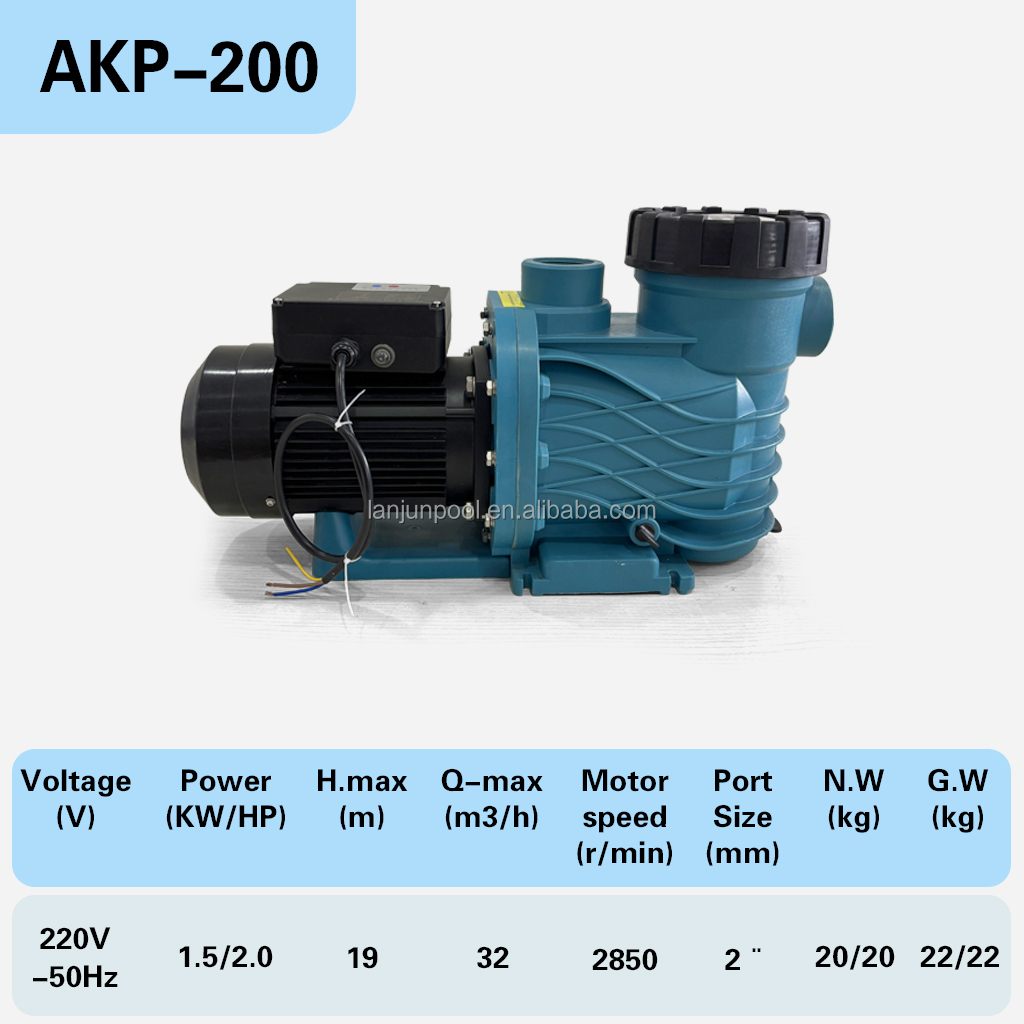 AKP-T200 bleu (2,0 HP/50 Hz/220 V)