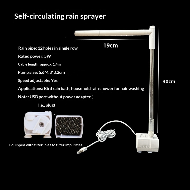 Grande pompe à eau simple + tuyau de douche à effet pluie