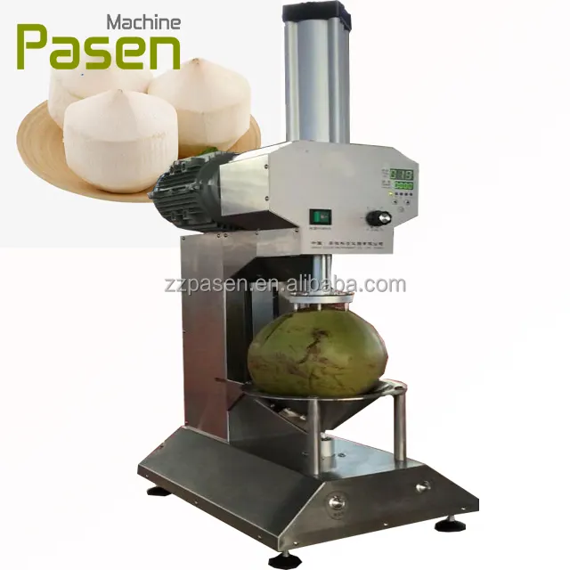 Pelador de coco Manual, máquina de pelado y corte de cáscara de coco joven