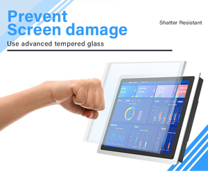 10.4'' <strong>Embedded</strong> Panel X86 or Linux OS Android All in One Touch Screen Ip65 Flat Front Shell Capacitive Industrial Touch Panel PC - Product Image 3