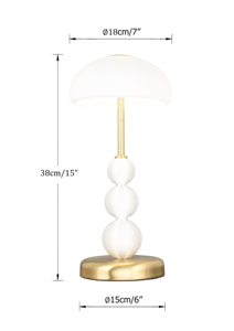 Draadloze Dineren <span class=keywords><strong>Touch</strong></span> <span class=keywords><strong>Lamp</strong></span> Tafellamp Top Mode Hoge Kwaliteit Romantische <span class=keywords><strong>Led</strong></span> Mini High-End Draagbaar Restaurant - Product Image 2