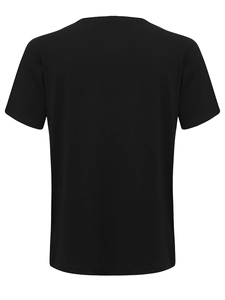 Özel Mens üç ton renk blok rahat beyaz siyah gri renk blok ekip boyun kısa kollu T shirt - Product Image 6