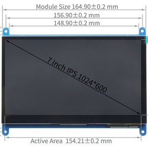 7-inch <strong>Raspberry</strong> <strong>Pi</strong> <strong>HDMI</strong> Touch LCD Display <strong>Raspberry</strong> <strong>Pi</strong> 3B+/4B High-definition IPS - Product Image 5