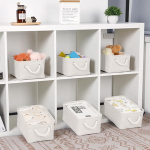 Lưu trữ nhỏ giỏ cho kệ thiết lập của vải lưu trữ thùng cho tổ chức Linen ráp Organizer Closet Vườn Ươm - Product Image 3