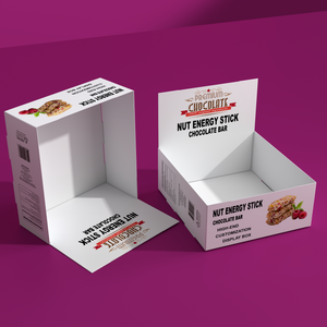 Phân Hủy Sinh Học Năng Lượng Thanh Các Tông Hiển Thị Truy Cập Hộp Sô Cô La Protein Thanh Snack Bao Bì Hộp Cho Lát Ngũ Cốc Cookie - Product Image 6