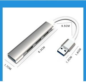 Mini USB 3.0 Hub Aluminum Alloy High-speed Transmission 4 Ports USB Docking Station 2.0 Splitter for Mouse USB Disk Game Console - Product Image 3