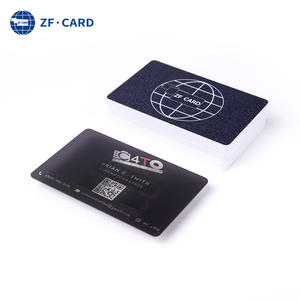 黑色透明高品质卡pvc卡制造可定制设计名片 - Product Image 5