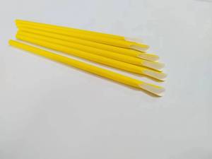 悦胜厂家直销可降解8x240mm黄纸吸管带勺子