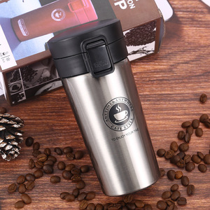 Stainless Steel Vacuum Bottle Creative Bouncing Coffee <strong>Cup</strong> Simple Fashion Car <strong>Cup</strong> Custom Gift Water <strong>Cup</strong>