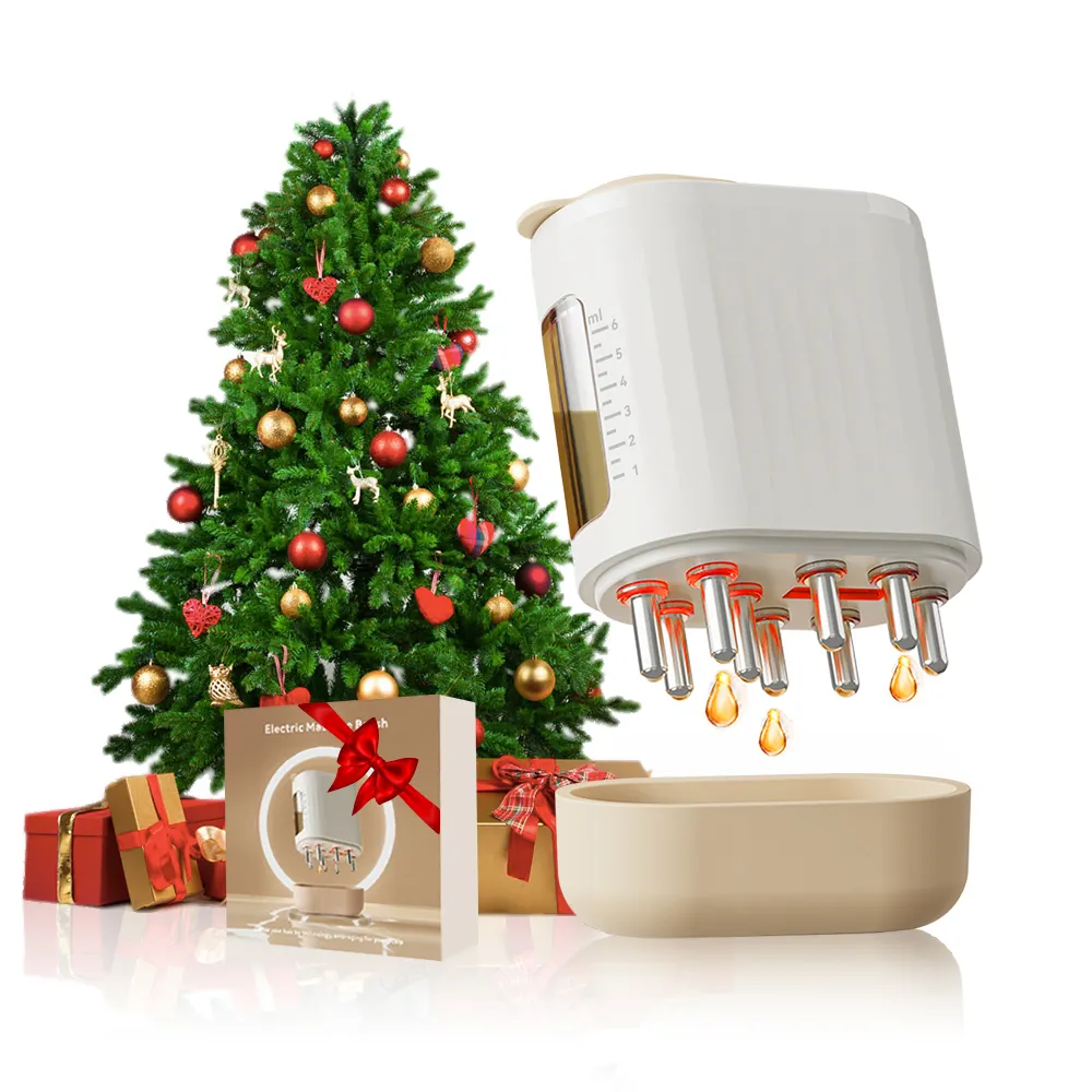 หวีไฟฟ้าใช้น้ำมันนวดหนังศีรษะสำหรับเป็นของขวัญคริสต์มาส
