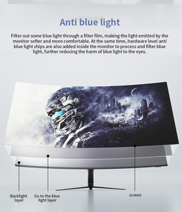 Nuevo Monitor de escritorio 4K curvo sin marco de 34 pulgadas con 128 Hz para juegos y PC Uso 3440*1440 Entradas RGB Interfaz HD - Product Image 6