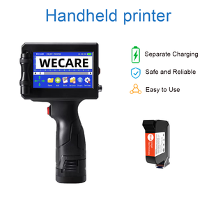 WECARE automatico portatile TIJ Inkjet palmare stampante <span class=keywords><strong>Batch</strong></span> <span class=keywords><strong>Coding</strong></span> macchina per la stampa di plastica