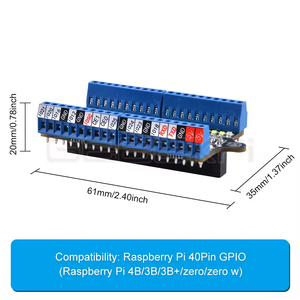 Raspberry Pi GPIO Erweiterungs karte LED-Schraub klemmen hut mit Schrauben dreher für RPI 4B/3B/3B/Zero/Zero W/Zero 2W - Product Image 3
