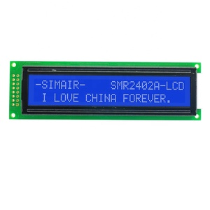 Serial IIC / I2C / TWI 2402 2402 24*02 Zeichen LCD-Modul Anzeige feld Gelb Grün Blau mit Hintergrund beleuchtung für Arduino