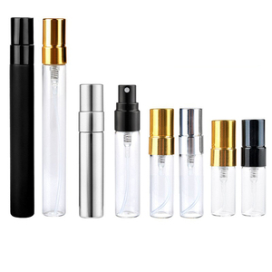 Atacado 2ml 3ml <span class=keywords><strong>5ml</strong></span> 10ml Vazio claro Embalagem Cosmética Vial Garrafa De Vidro Cilindro Recarregável Garrafa De Bolso para Perfume Beleza