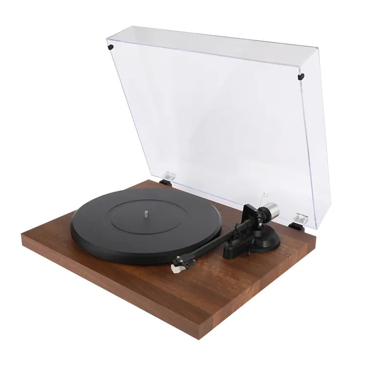 Audiophile-cartucho tocadiscos de aguja Hifi, reproductor de registro de 3 velocidades, madera de bambú Natural, venta directa de fábrica