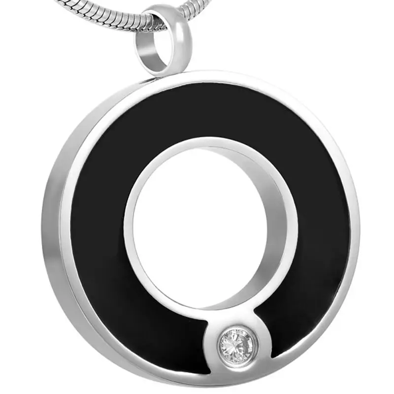 Urn Necklaces for Ashes Stainless Steel Memorial Urns Pendant Necklaces Circle of Life Eternity