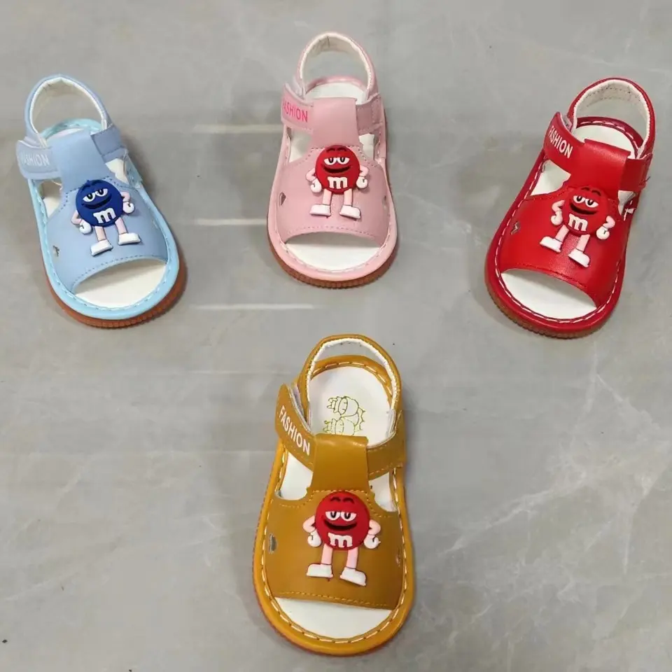 Zapatos de bebé con llamada IDEO, calzado de andador para niños, zapatos de bebé con voz de campana