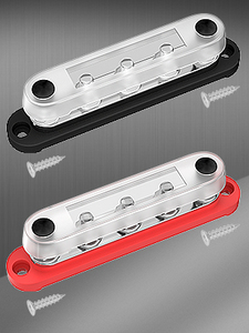 Daiertek 5 X M8ヘビーデューティバスバー150Aターミナルブロックカバー付きカーマリンボート用