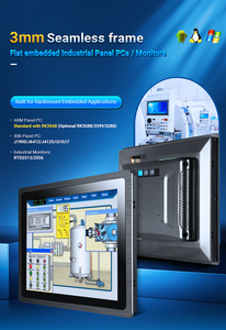 Nuevo marco Delgado integrado todo en uno 10,1-27 ''pantalla táctil sistema integrado Panel Industrial Pc para automatización de fabricación