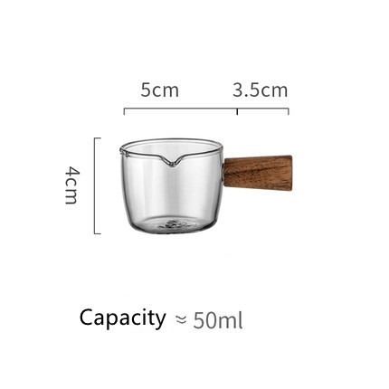 50ml wooden handle milk cup