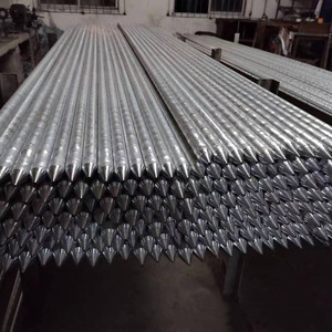High Voltage and High Performance Hot Dip Galvanized Grounding Rod for Engineering Construction Grounding <strong>System</strong> - Product Image 1