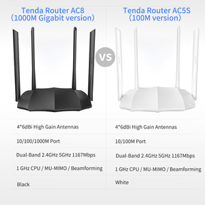 AC8 Gigabit Version <strong>Wi</strong>-<strong>Fi</strong> Router 1167Mbps 2.4GHz &amp; <strong>5GHz</strong> 128MB DDR3 High Gain 4 Antennas Wireless Network Extender Data Modem - Product Image 6
