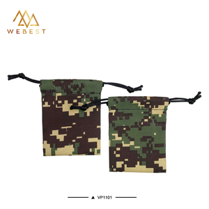 Webest Camouflage Color Jewelry Double <strong>String</strong> Small Drawstring Pouch Gift Pouch Printed Canvas Pouch Bag Small for Packaging - Product Image 4