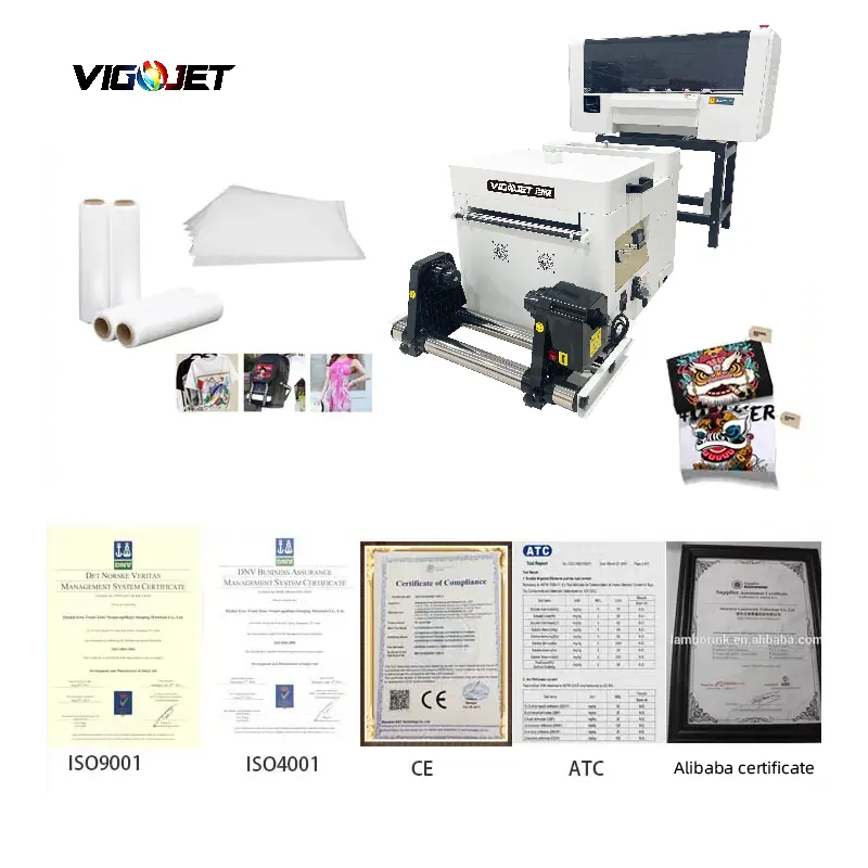 विगोजेट ए 3 dtf प्रिंटर फिल्म हॉट सेलिंग चीन प्रिंटर dtf ट्रांसफर फिल्म उच्च गुणवत्ता वाले मल्टीकोलर