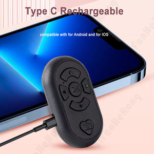Yeni şarj edilebilir Bluetooth selfie deklanşör düğmesi tip-c şarj kablosuz denetleyici video uzaktan kumanda - Product Image 4