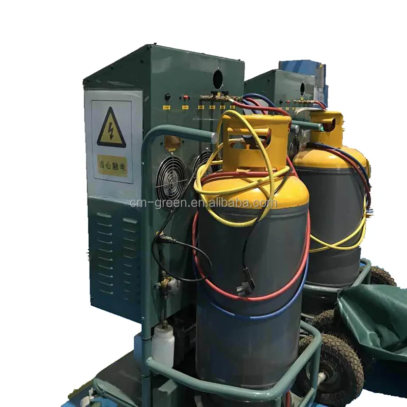 Unidad de recuperación de gas refrigerante para aire acondicionado de coche R134a AC máquina de recarga máquina de carga de recuperación de vapor automática