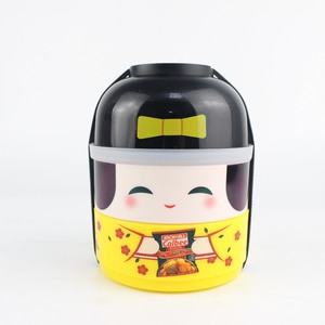Çift katmanlı çizgi film bebeği japon Lunchbox gıda konteyner yaratıcı çift Bento kutusu - Product Image 1