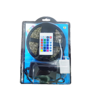 LED ışık şerit 12v12vrgb seti 2835 renkli renk değişimi 60 LED açık 5 metre işık şeridi seti - Product Image 4