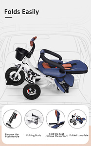 JXB New Design <strong>Model</strong> Baby Trike Tricycle for Sale Tricycle 4 in 1 Toddler - Product Image 4